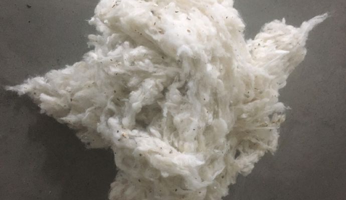 Waste cotton has been treated